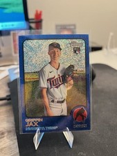 2022 Topps Heritage - Griffin Jax #268 Chrome Blue Sparkle (RC)