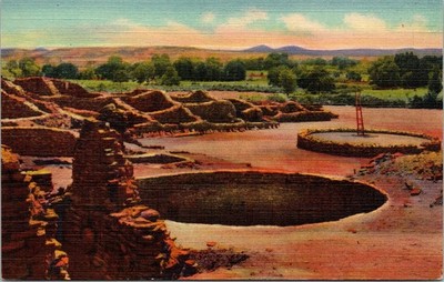 Aztec Ruins National Monument New Mexico NM c1939 Unposted Postcard