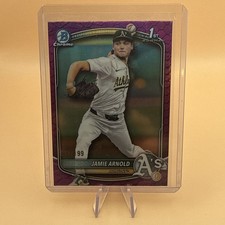 2025 Bowman Draft Jamie Arnold #BDC-30 Chrome Fuchsia Reptilian refractor /199