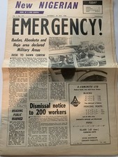 1966 July 30 &ldquo;New Nigerian&rdquo; Newspaper Ikeja Road Massacre Dusk Dawn Curfew