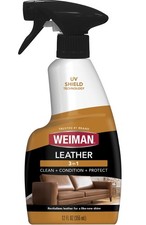 Weiman Leather Cleaner  Conditioner - Cleans, 1 Pack 12 Fl Oz , Brown