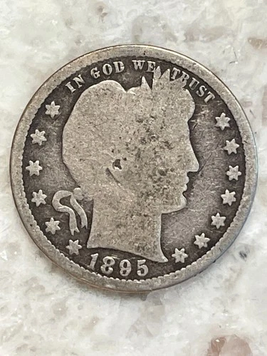 1895S Barber 90% Silver Quarter Good #98.