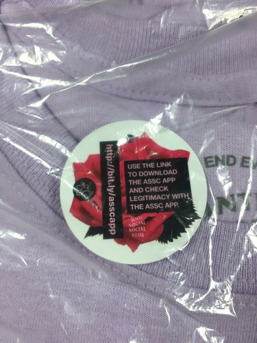 NIP Anti Social Social Club S&D by ASSC Lavender Tee Large Made in USA NWT SS21 - Picture 8 of 10