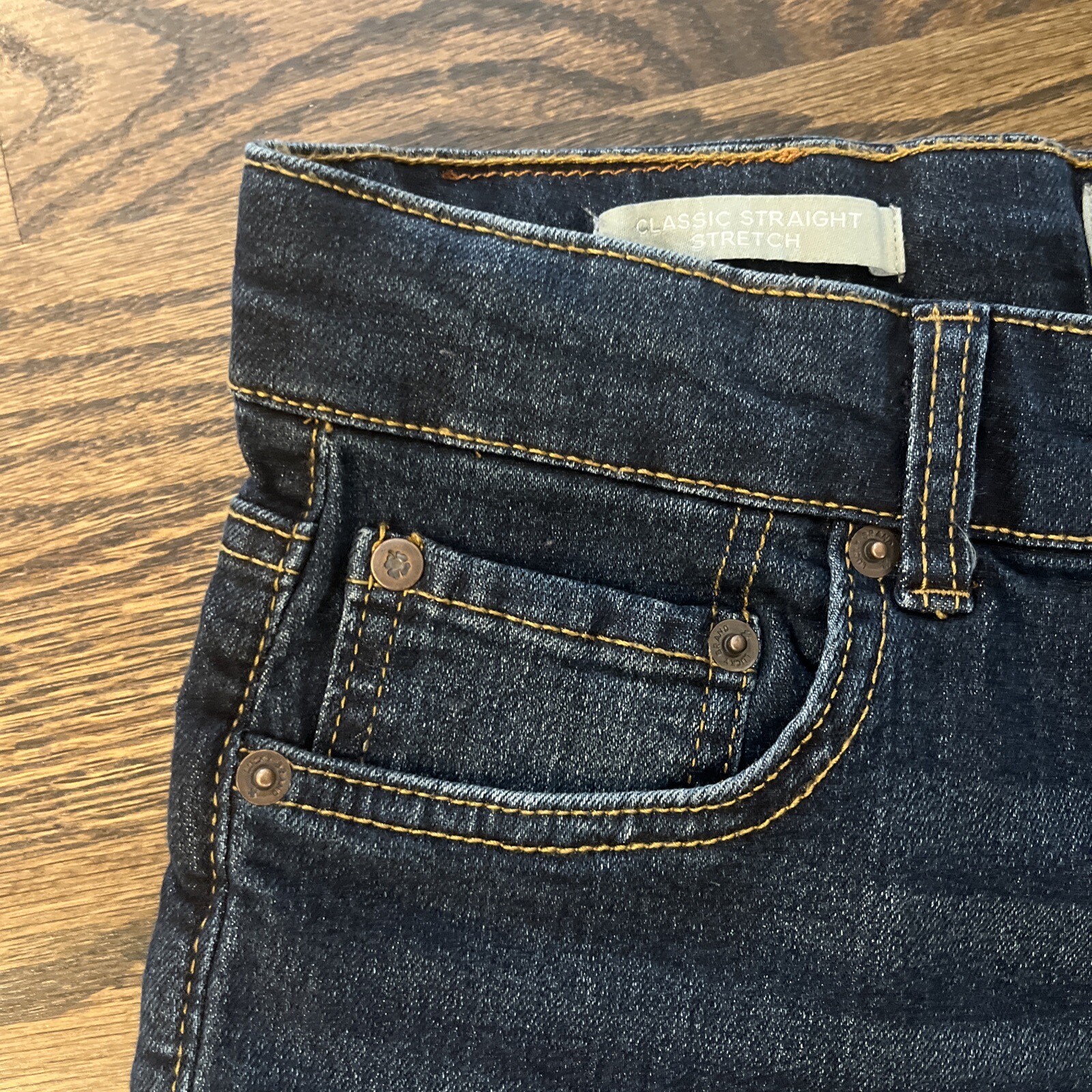 Lucky Brand Jeans Girl Size 14 Blue Classic Fit Straight Leg Stretch Denim - View 2