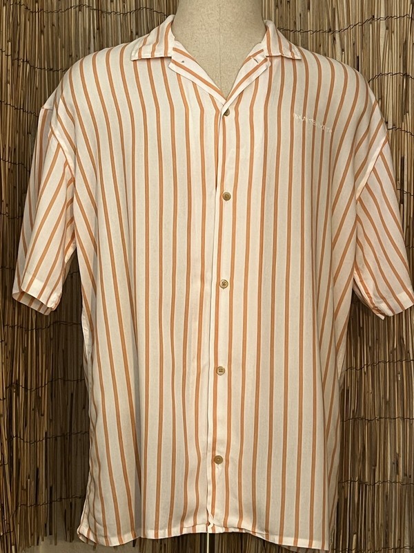 Quiksilver Camp Mens SS Button Up Shirt-Size Medium-NWT-100% Viscose 