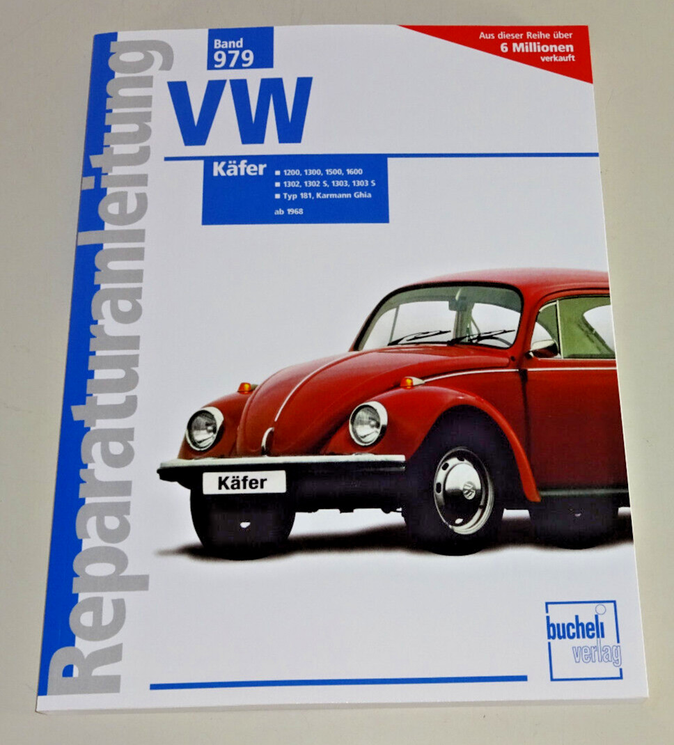 Repair Manual VW Beetle 1200, 1300, 1302, 1303, 1500 - From Model Year 1968