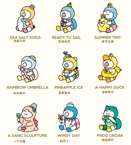 F.UN Repolar Wonderful Summer Trip Series Confirmed Blind Box Figure - Picture 2 of 31