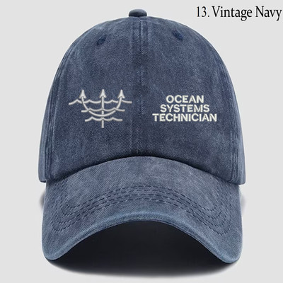 Custom Embroidered Hat Navy Ocean Systems Technician (OT), Veteran Cap,Gift Idea