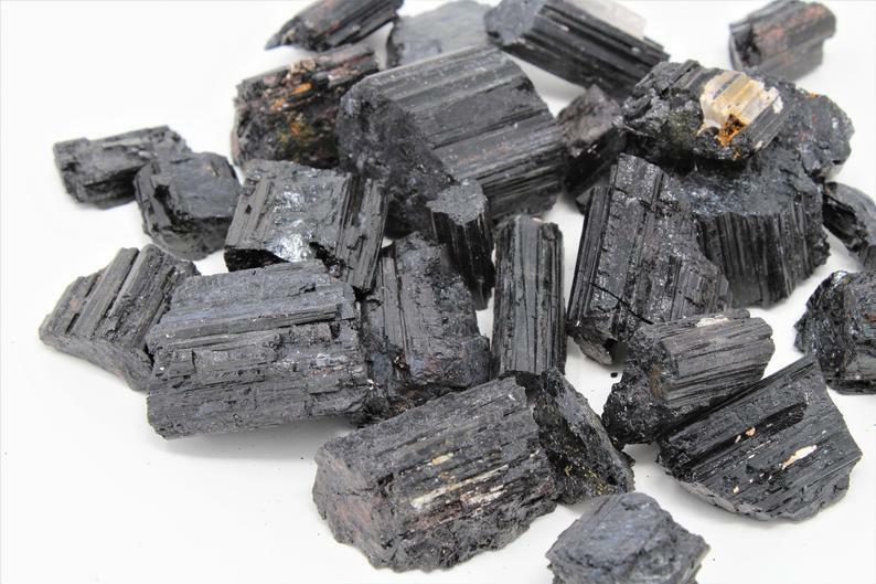 Raw Black Tourmaline, A Grade Quality, Natural Healing Crystals
