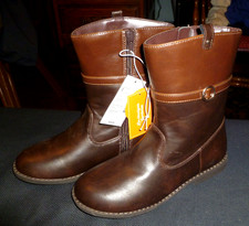 GYMBOREE Girls Brown Tall Boots mid calf Youth size 2. NWT.