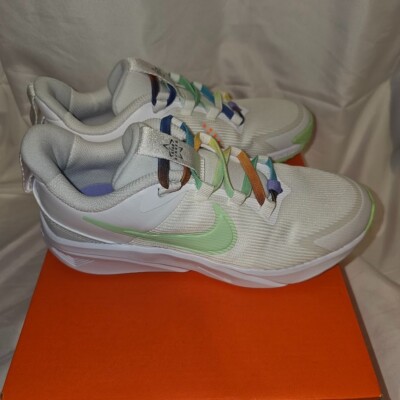 New Nike Star Runner FN4980 Size 3Y White Vapor Green Sneakers running shoes