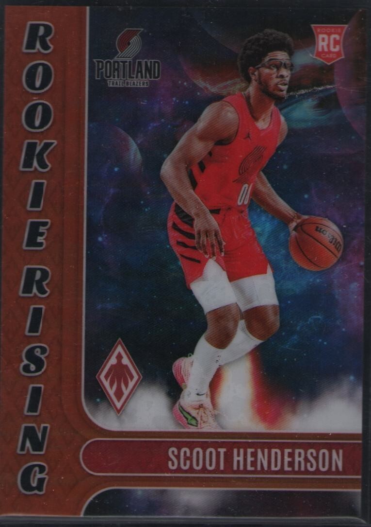 2023-24 Panini Phoenix - Rookie Rising Scoot Henderson #11 (RC) orange 27/49