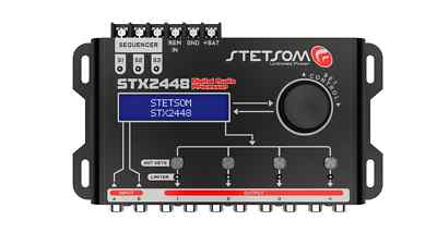 Stetsom STX 2448 DSP Digital Signal Processor 4 Output Channels FREE SHIPPING