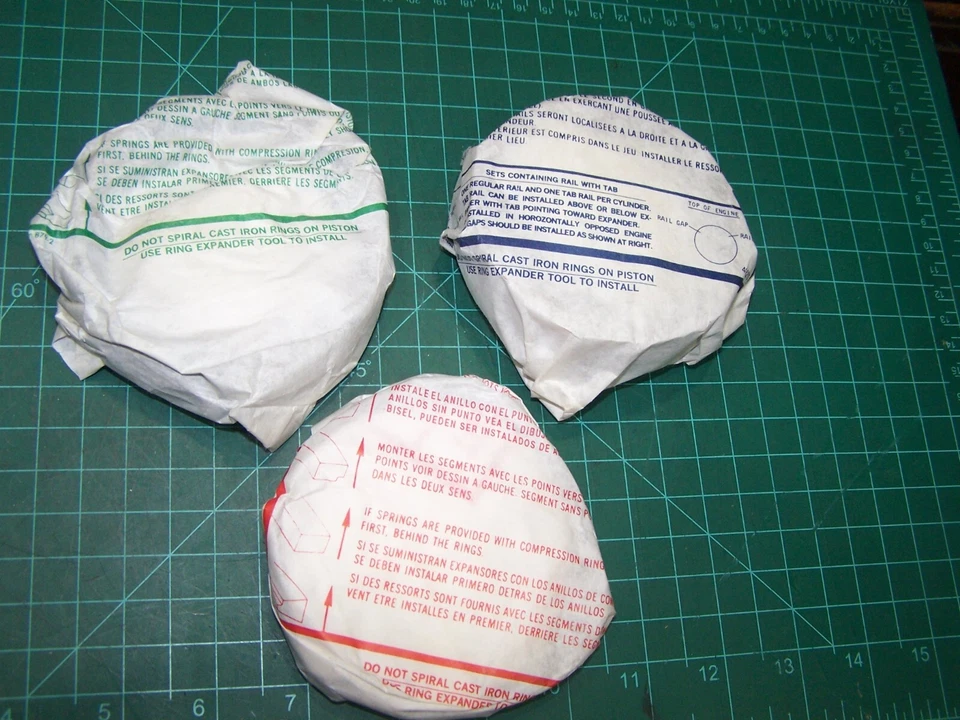 Juego de anillos de pistón de motor Clevite 432X para Buick, GMC, Chevrolet, Olds 2,8 L V6 Foto 2 de 4