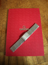 BOXED OMEGA 20MM HEAVY FLAT MESH DEPLOYMENT WATCH BAND WATCHBAND BRACELET STRAP