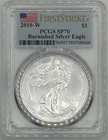 2019 W American Silver Eagle Burnished PCGS SP70 First Strike