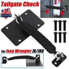 For 2011-2018 Jeep Wrangler JK JKU Tailgate Check Removable Improved Braid Strap