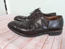 Allen Edmonds mens 10.5 dress shoes brown cap top Lexington Leather 2997 Dainite