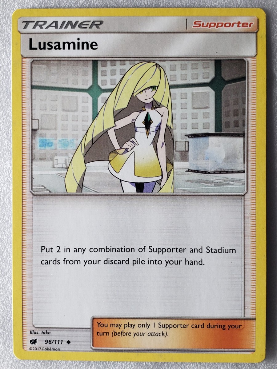 lusamine pokemon card 110/111 Card Type / HP / Stage Lusamine 2018 Pokemon Ultra Prism