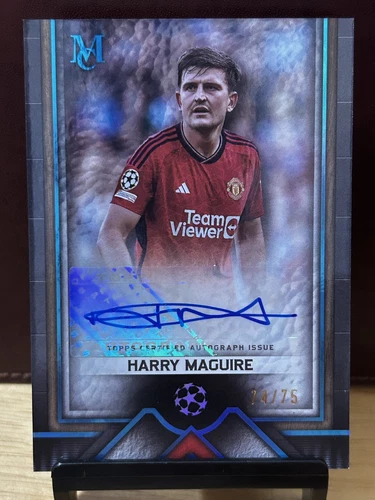 2023-24 Topps Museum Collection UCL - Harry Maguire Auto Sapphire /75