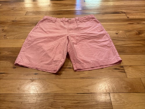 Chaps Stretch Shorts Pink Flat Front Chino Golf Preppy Outdoor Casual Mens 33 - Picture 12 of 12