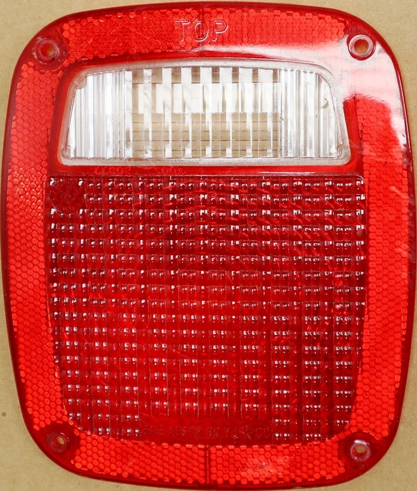 87-95 Wrangler lente de lanterna traseira SAEAISTR89YJ capas de luz de reboque fabricante de equipamento original de fábrica - Imagem 4 de 4