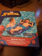 NIB Marvel Spiderman Inflatable Swim Raft Float Ages 3