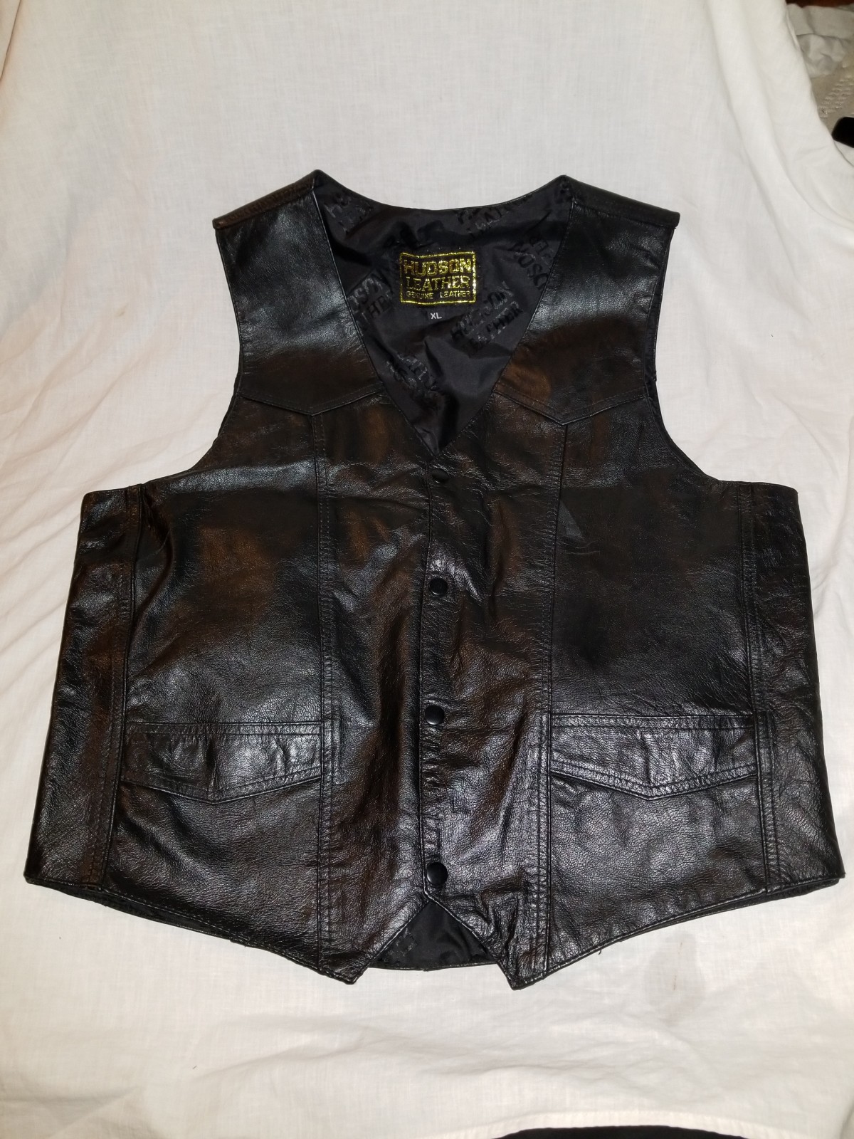 hudson leather vest