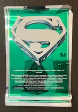 ICONIC Original 1978 SUPERMAN THE MOVIE Mylar S Logo Poster!  Near Mint -Mint