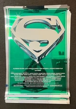 ICONIC Original 1978 SUPERMAN THE MOVIE Mylar S Logo Poster!  Near Mint -Mint