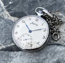   Vintage MOLNIJA 1967 Year   USSR old pocket watch 15 Jewels