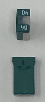 Littelfuse 0695040.PXPS Unslotted MCASE+ Fuse, 40A, 32V, Time Delay - Pack of 5