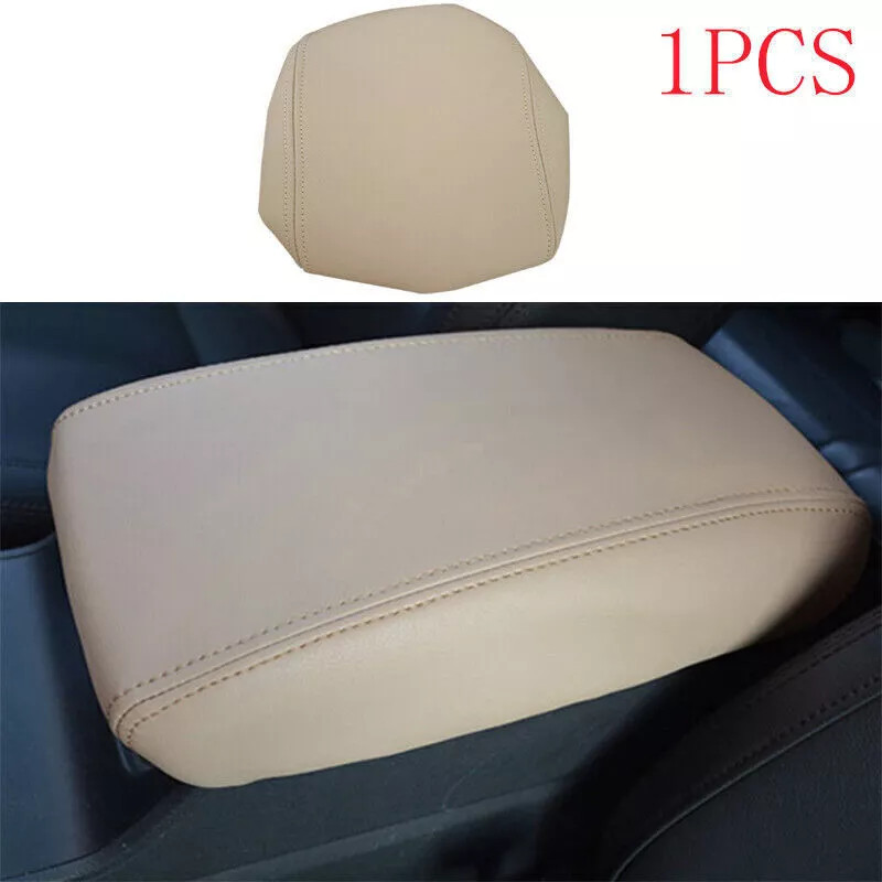 Beige Leather Center Console Armrest Cover Trim For Hyundai Tucson 2016–2018
