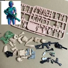 Unpainted 1/18 Scale 3.75" Quiet Female Soldier Action Figure Toy Gift Pre-sale