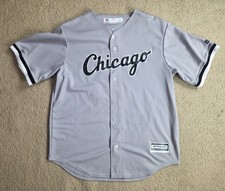 Majestic Chicago White Sox Eloy Jimenez 74 Jersey Grey Mlb
