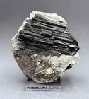 BLACK TORUMALINE Cardeñosa, Avila, Spain MINERAL COLECTION 10x10x4cms