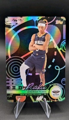 2025-26 Topps Match Attax NBA - Jeremiah  Fears BLACK FOIL (Uncommon) ROOKIE