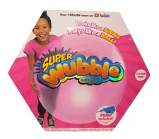 Super Wubble Bubble Ball Power Pink Inflatable Toy with Pump NEW