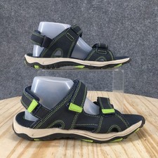 Cat  Jack Sandals Youth 4 Sport Strappy Blue Faux Leather Hook  Loop Comfort