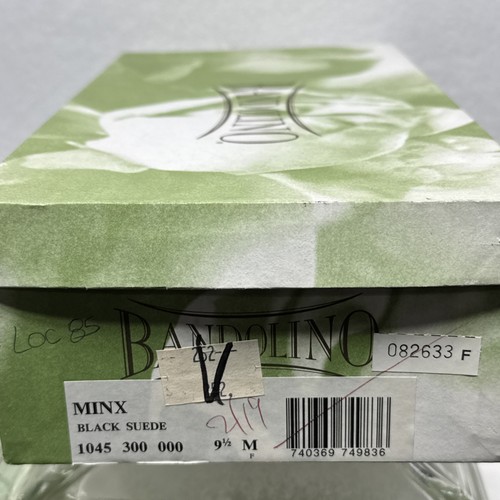 NIB “Minx” Bandolino Black Suede Mary Jane Peep Toe Heels Shoes Women's 9 1/2 - Picture 8 of 8