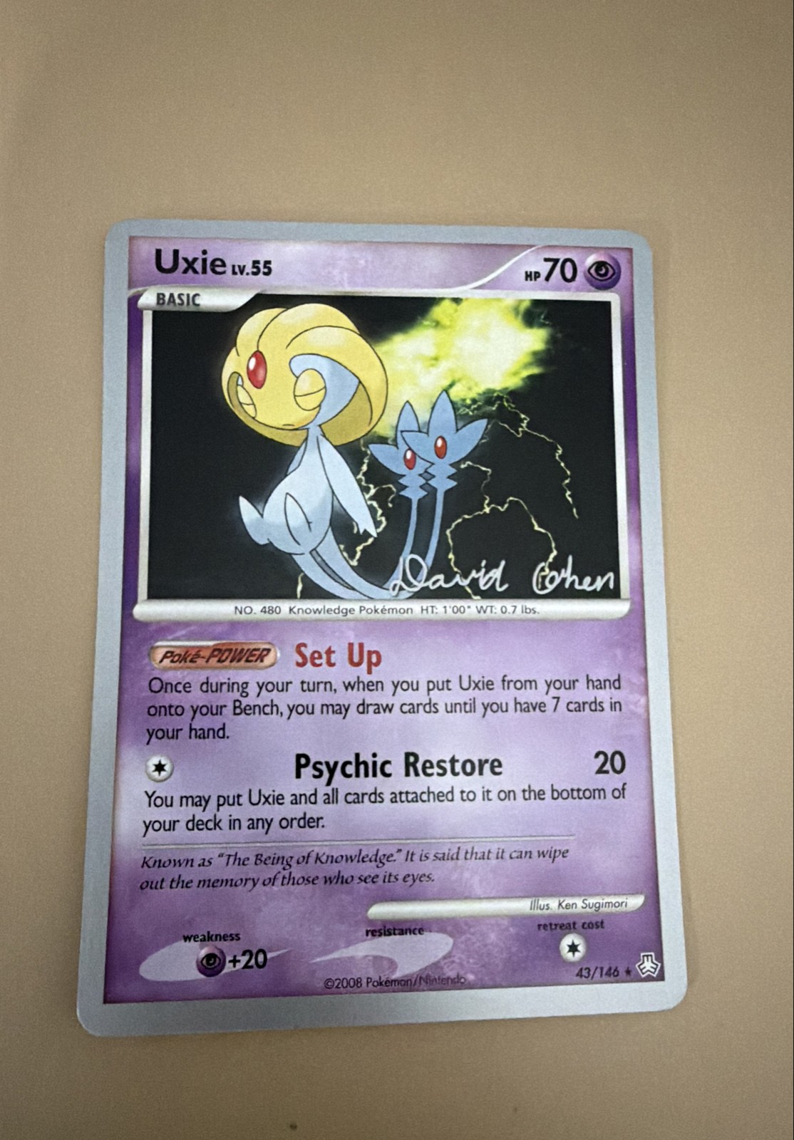 Uxie 43/146 Legends Awakened Regular