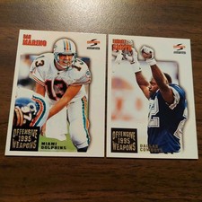 Dan Marino #182 Emmitt Smith #177 1995 Score OFFENSIVE WEAPONS NFL Football Card