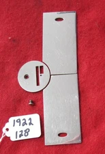 SINGER SEWING MACHINE MODEL 128 NEEDLE PLATE AND BOTH SLIDE PLATES  54512 54513