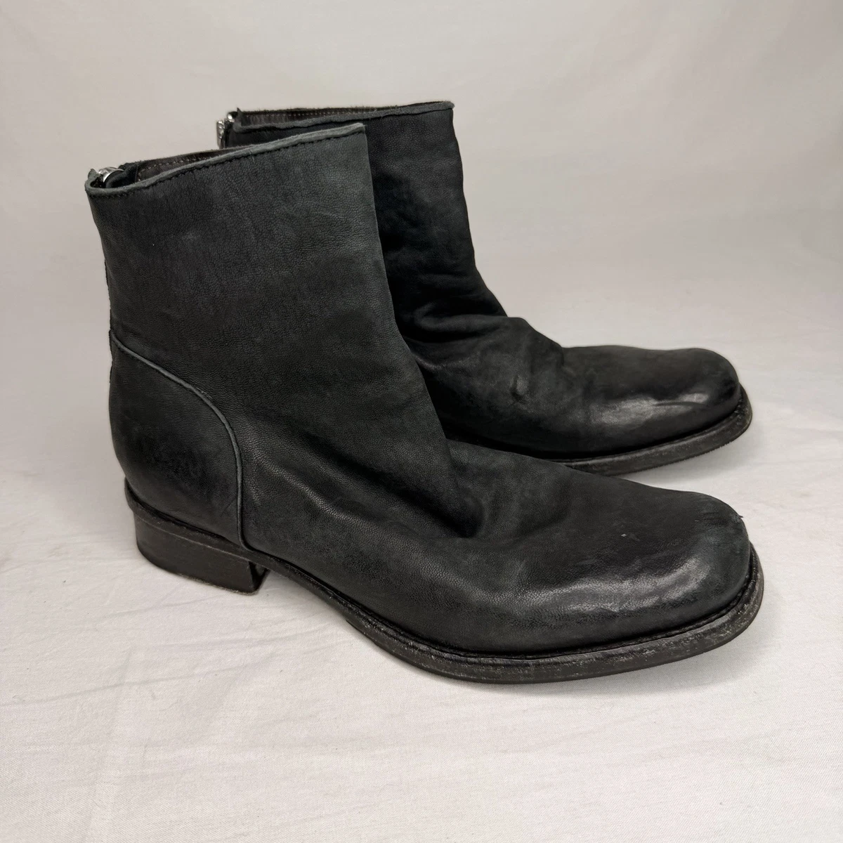 Shoto Women’s Handmade Italian Leather Boots EU 38 Dark Brown Patina Zips ⭐ Shoto | Discover now at ➡️ die-form.com ⭐ main image 3