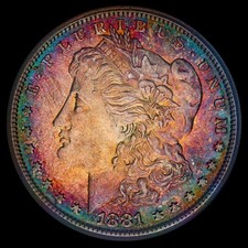1881-S Morgan Silver Dollar NGC MS65 Toned