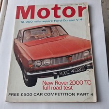 Motor Magazine October 1st 1966. Rover 2000, Ford Corsair