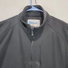 Galls JX778 Softshell Tactical Security Lined Jacket Full Zip Black Men's XXL