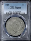 1928-P $1 Peace Silver Dollar PCGS Genuine XF Detail
