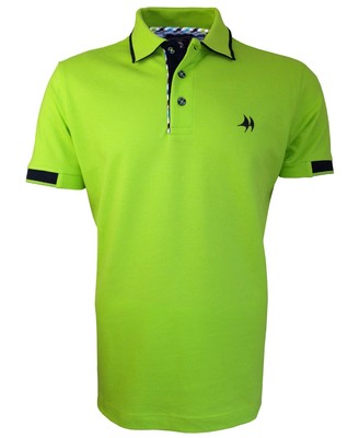 Impulso Polo Shirt Yachting Club in lemon marine mit Sticklabel Gr. XL 3XL