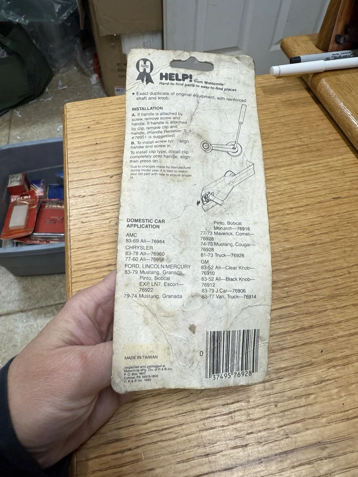 ¡AYUDA 76928! Manivela ventana 73-86 FORD LINCOLN MERCURY 60-83 CHRYSLER Foto 2 de 2